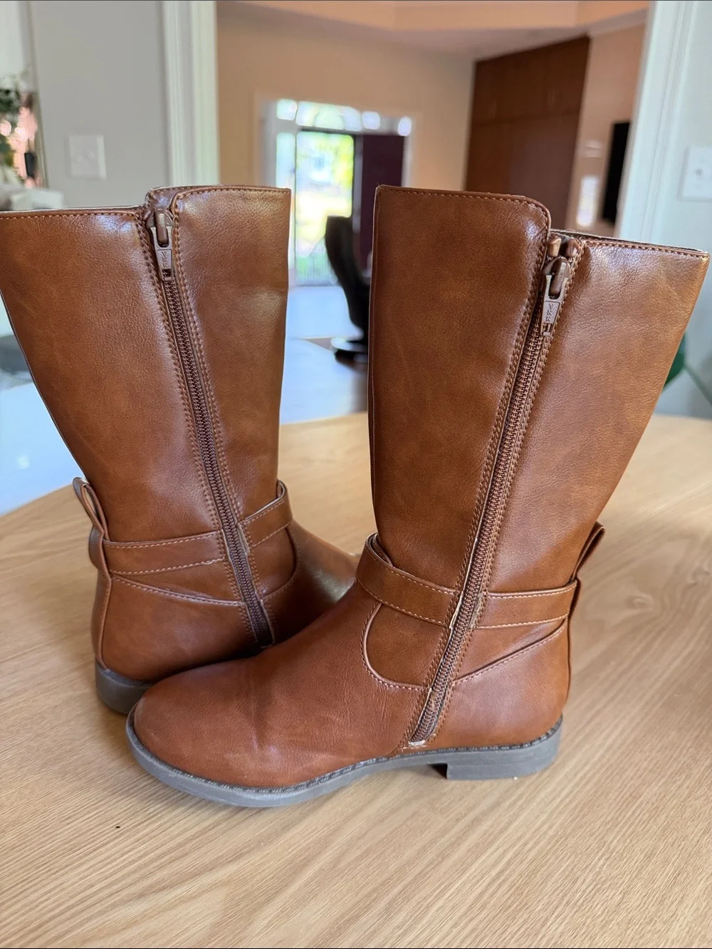 Gymboree Little Essentials Tan Tall Riding Boots Girls 13
